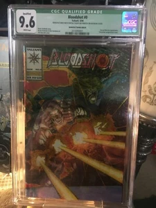 Bloodshot 0 Error CGC 9.6 Comic Very Rare! HTF Manufacturer ERROR Valiant   - Picture 1 of 4