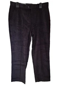 Premier Man Black Corduroy Trousers Size 38S - Picture 1 of 5