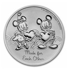 2023 Niue 1 oz argent 2 $ Mickey & Minnie faits l'un pour l'autre