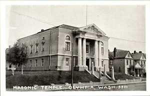 Masonic Temple Olympia Washington Postcard Pacific Novelty DB UNP - Picture 1 of 2