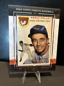 2023 Topps Tribute Framed Oversized 1954 Buyback Card 1/1  Howie Pollet Cubs