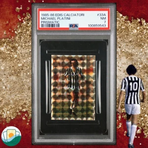 Calciatori 1985-1986 EDIS | PSA 7 Michel Platini | Prismatici | #33A - Picture 1 of 1