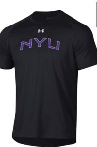 NWT UNDER ARMOUR NYU New York University Black Tech Short Sleeve T-Shirt