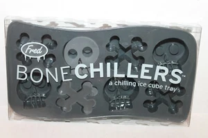 Fred Bone Chillers Skull & Crossbones Ice Cube Mold Tray Skulls Bones NEW - Picture 1 of 2