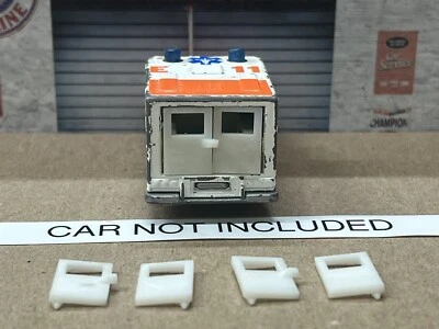 Vintage Lesney Matchbox Superfast Series #41 Ambulance DOORS - Image 1 of 4