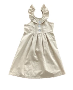 Gymboree Zebra Safari Dress Sz 8 Girls Lined Khaki Flutter Sleeves NWT - Picture 1 of 2