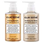 Clay Esthetic Priming Gold Shampoo 400Ml Forty Fine Mask Gold 400Ml Set