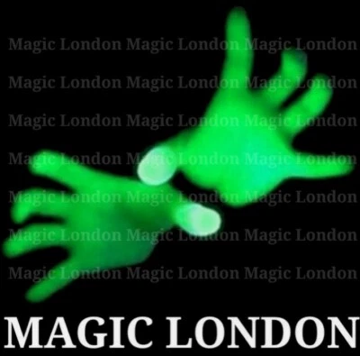 2× Green Magic Light thumbs fingers Magic Light up flashing thumb light anywhere - Image 1 of 4