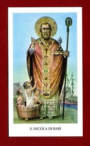 SANTINO - HOLY CARD- IMAGE PIEUSE - Heiligenbild  - S.NICOLA di BARI