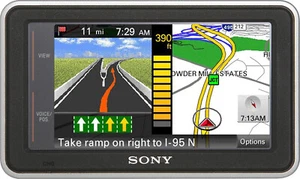 Sony NVU73T 4.3-Inch Widescreen Portable GPS Navigator - Picture 1 of 5