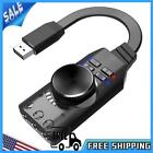 GS3 7.1 Channel Sound Card External USB Audio 3.5mm Headset Stereo for Notebooks
