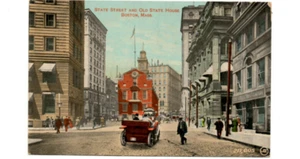 State Street & Old State House ~ Boston Massachusetts Postcard - Picture 1 of 2