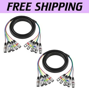 Versatile 6 Channel XLR Cable Snake - 6 Different Colors, Noise Cancelling - Picture 1 of 8