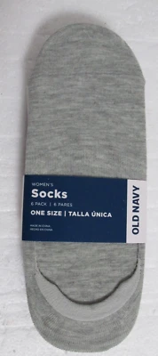 Calcetines básicos para mujer Old Navy No Show 6 pares - talla única colores neutros Foto 1 de 4