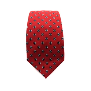 Ferrell Reed Fletcher-Cantey Mens Tie 100% Wool Business Accessory Dad Gift Red - Picture 1 of 7