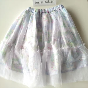 Falda Piano Mezzo 130cm Niños Blanco Tul Encaje Falda Jardín Conejo Japón Usada - Imagen 1 de 20