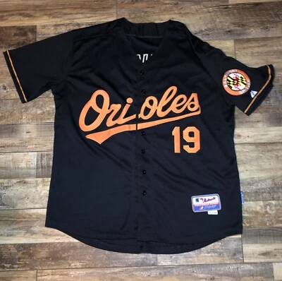 Camiseta deportiva majestuosa auténtica de los Baltimore Orioles DAVIS# 19 base fresca talla 48 Foto 1 de 4