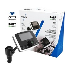 TRASMETTITORE WIRELESS CON ANTENNA DAB DIGITAL RADIO PER AUTO CON MICROFONO INCO