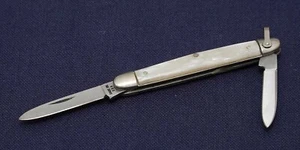 CASE 9201R SS Celluloid Pearl Old 60s Holding Knife Chrome Vanadium Main: 38mm - Picture 1 of 7