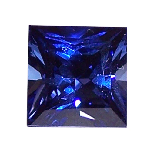 Zafiro azul vivo fino natural - Princesa cuadrada - Sri Lanka - Grado AAA Foto 1 de 1