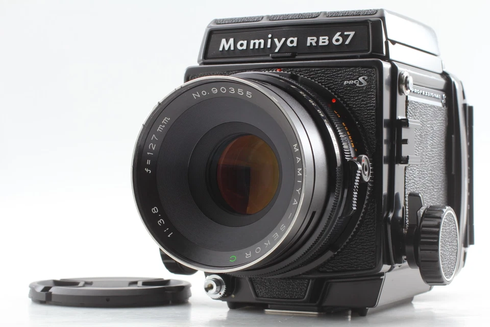 [Exc+5] Mamiya RB67 Pro S Film Camera Sekor C 127mm f3.8 Lens 120 From JAPAN - Image 1 of 4