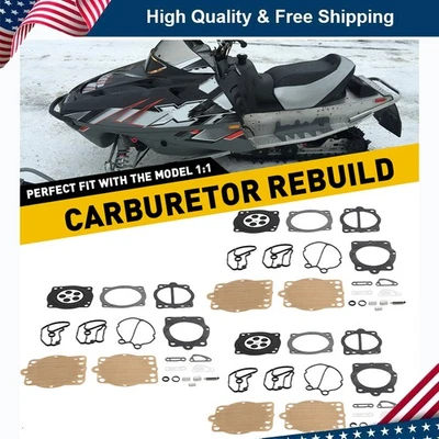 Kit de reparación de reconstrucción de 3 carburadores para Polaris SLT 700 1996-1997 SLTX 1996-99 Foto 1 de 4