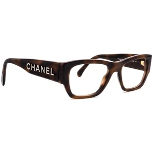 Chanel Eyeglasses 3387 c.1661 Dark Brown Havana Square Frame Italy 51[]18 140 - Picture 1 of 6