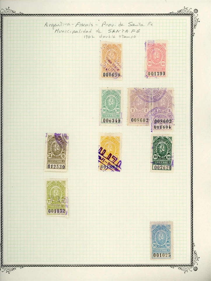 ARGENTINA Specialized REVENUE Selections on Album Page Lot #253 - SEE SCAN - $$ - Image 1 of 1