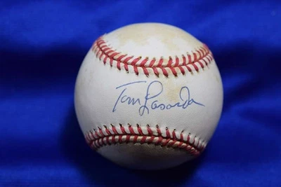 Бейсбольные мячи Dodgers с автографом Томми Ласорды из Национальной лиги ONL PSA DNA - Изображение 1 из 2