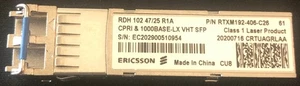 ERICSSON RDH 102 47/25 SFP Fiber Optical Transceiver - Picture 1 of 1