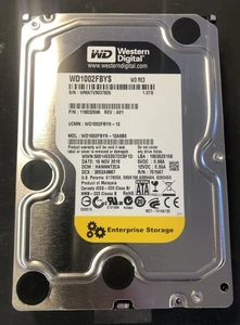 WESTERN DIGITAL WD1002FBYS-12A6B0 1TB SATA HARD DRIVE - Picture 1 of 2