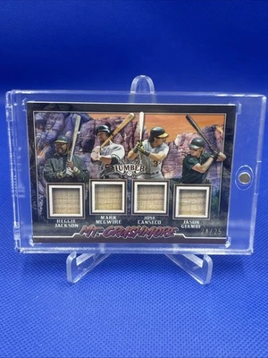 Madera aserrada 2024 Mt. Reliquias Crushmore Jackson, McGwire, Canseco, Giambi 24/25 Foto 1 de 2