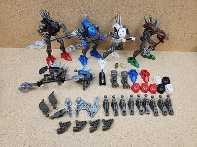 Lego Bionicle Rahkshi Incomplete Figures And Parts Lot W/2 Kraata - Image 1 of 4