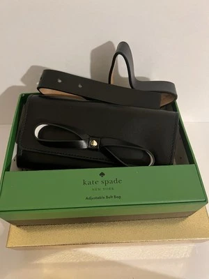 Riñonera Bolso Cinturón KATE SPADE S/M ~NUEVA CON ETIQUETAS~ Cuero Negro Foto 1 de 3