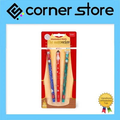 Legami - Set di 3 Penne Gel Cancellabili The Nutcracker Edizione Limitata Natale - Immagine 1 di 4
