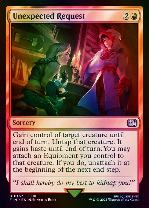 Unexpected Request FINAL FANTASY (FIN) NM MTG Foil - Image 1 of 1