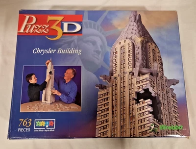 PUZZ 3D THREE DIMENSIONAL JIGSAW PUZZLE CHRYSLER BUILDING 763 PC. COMPLETE - Image 1 of 4