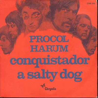 Procol Harum Conquistador / A Salty Dog France Import 45 With Picture Sleeve - Image 1 of 2