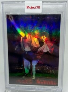 2021 Topps Project 70 #833 1967 Greg Maddux by Andrew Thiele Rainbow Foil 51/70