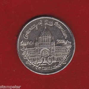 2001 Australia 20c aUNC Coin - Centenary of Federation - VICTORIA VIC - Picture 1 of 1