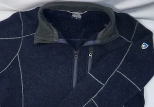 Pullover de senderismo KUHL Interceptr Fleece Performance para hombre S negro con cremallera completa - Imagen 1 de 6