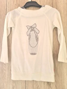 Mädchen Glitzer Ballerinas Langarm Oberteil Alter 5 - Bild 1 von 8