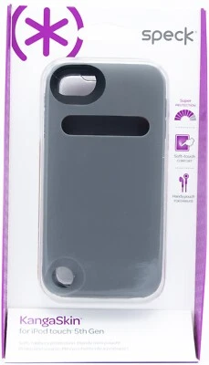 Funda táctil suave de grafito Speck Kangaskin para dispositivo iPod Touch quinta generación Foto 1 de 2