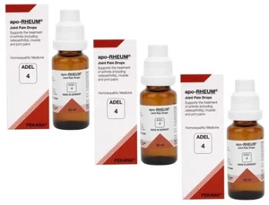 Adel 4 Drops apo-Rheum Arthritis Drop - 20 ml (Pack of 3) Free Shipping - Picture 1 of 4