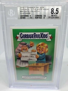 2016 Garbage Pail Kids Check Collectin' Clinton BGS 8.5 MINT Sticker 391 Made - Picture 1 of 2