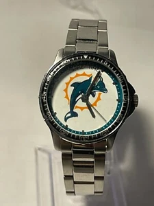 MIAMI DOLPHINS NFL Ladies Stainless-Steel Luxury Watch by Game Time NEW!! - Picture 1 of 9