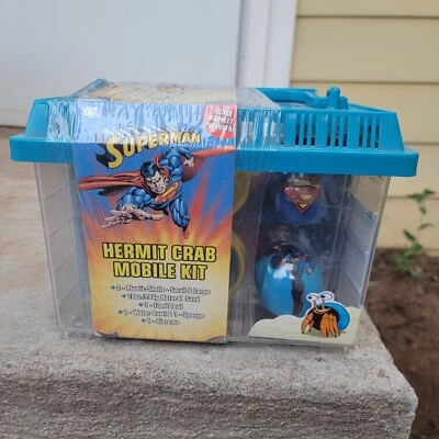 Kit Cangrejo Ermitaño Superman 2006 Hábitat Acuario Coleccionable Rareza Shell Nuevo de Lote Antiguo Nuevo Foto 1 de 4