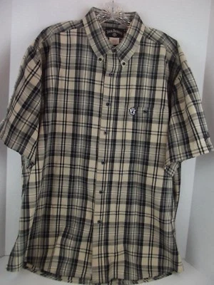 Whisky Jack Daniel's Old No. 7 cuadros botones manga corta para hombre talla XXL Foto 1 de 4