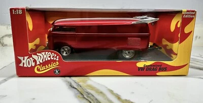 Autobús de arrastre VW personalizado Hot Wheels Classics 1:18 edición limitada Foto 1 de 4