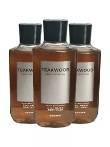 3 Bath & Body Men’s Collection Teakwood 3-in-1 Hair, Face & Body Wash 10 fl oz - Picture 1 of 3